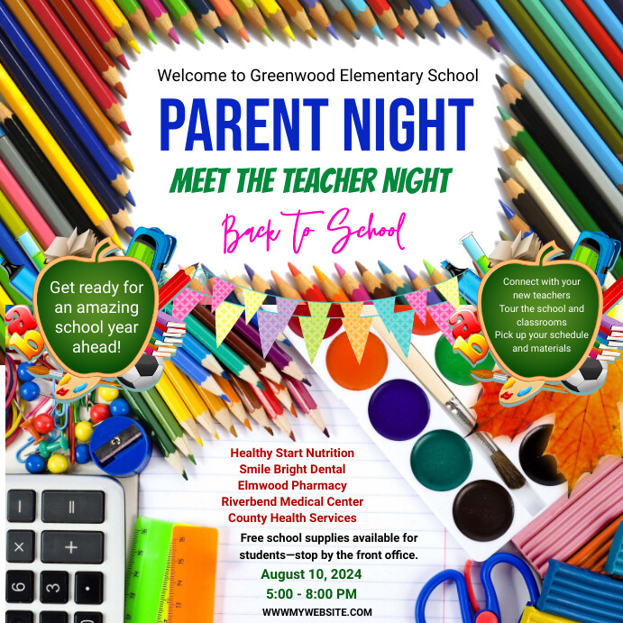 Parent Night Program Sample Modèle Parents Night Flyer | PosterMyWall