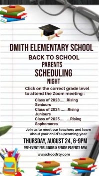 Parents night flyers Instagram Reel template