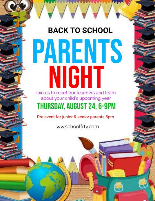 Parents night flyers Template PosterMyWall