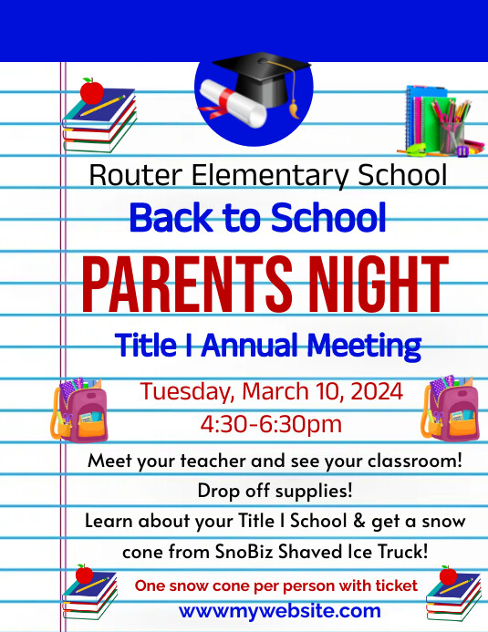Parent Night Program Sample Parents night flyers Template | PosterMyWall