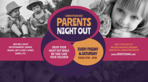 Parents Night Out Twitter Post Wpis na Twittera template
