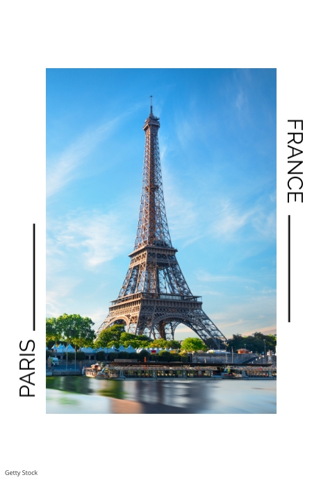 Paris Example Post Paris France Postacard Template | PosterMyWall
