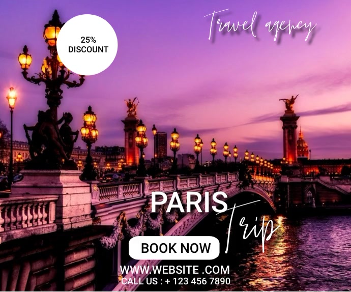 Paris Trip Template PosterMyWall