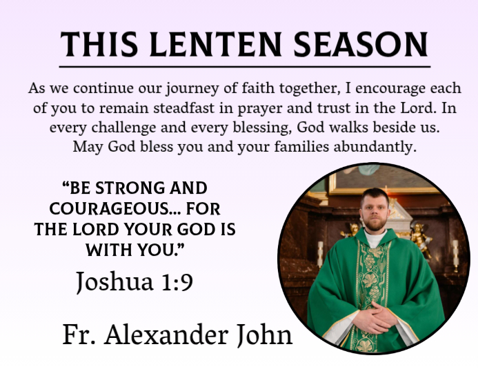 Copy of Parish Message Quote Priest Lent Season Easter Verse Catholic ...