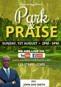 park and praise A3 template