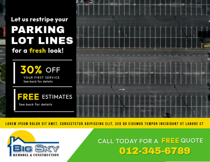 Parking Lot Design Template