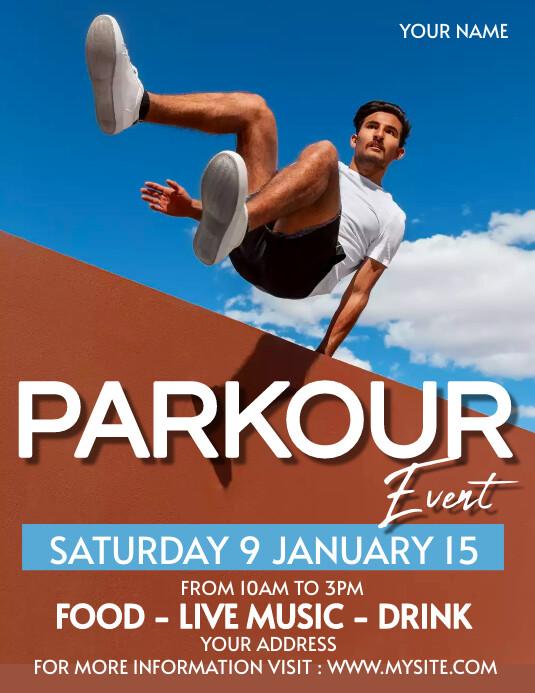 PARKOUR Template PosterMyWall
