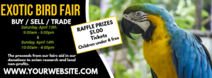 Sort Exotic Bird Fair Facebook Cover Photo Template