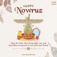 Parsi New Year Nowruz Greetings Instagram Post Template