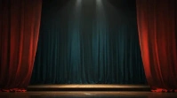 Parted stage Curtain Pantalla Digital (16:9) template