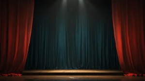Parted stage Curtain Display digitale (16:9) template