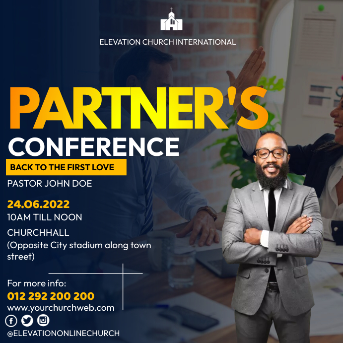 Partner's Conference Template | PosterMyWall