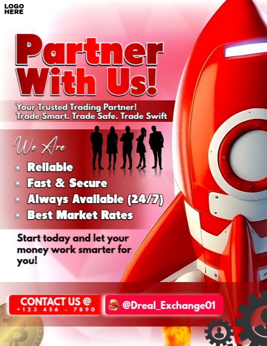 Copy of Partner With Us Rocket Promo | PosterMyWall