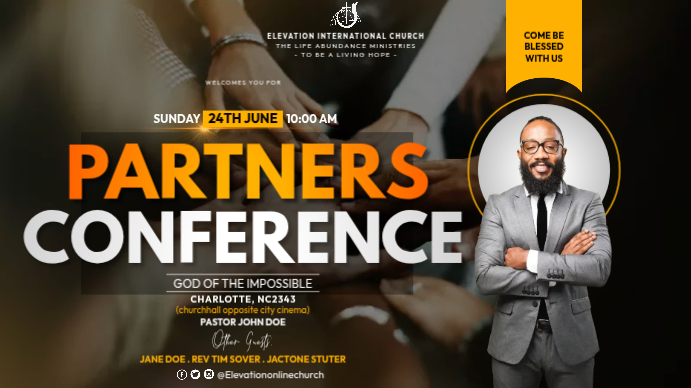 Modèle Church Partners Conference | PosterMyWall