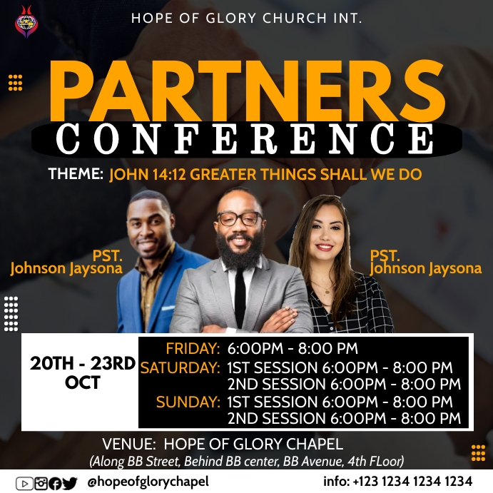 Partners Conference Template | PosterMyWall