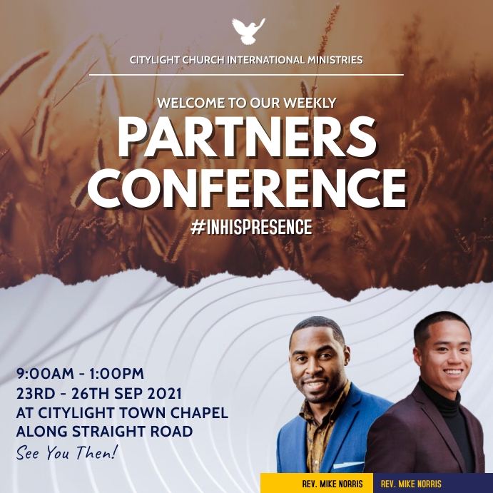 partners conference flyer template | PosterMyWall