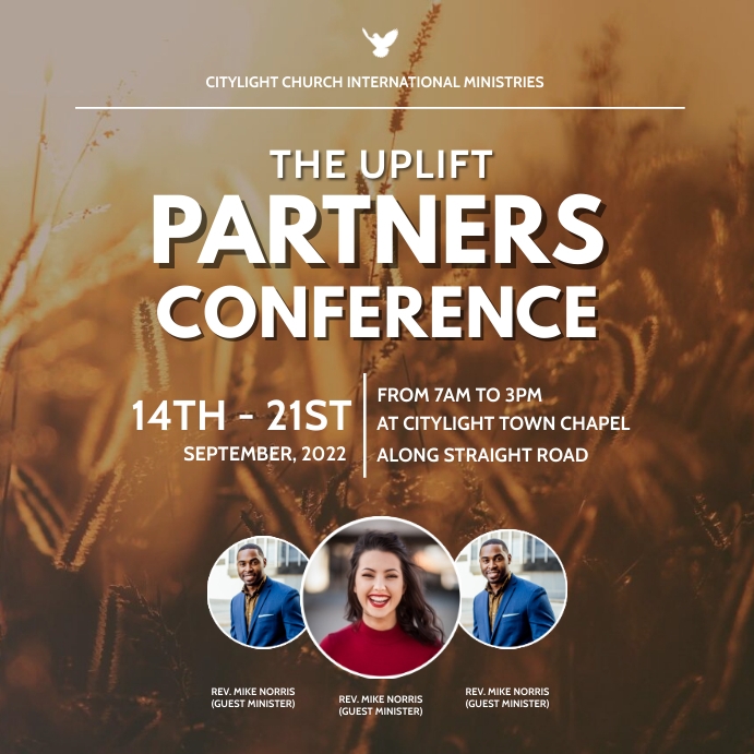 partners conference flyer template | PosterMyWall