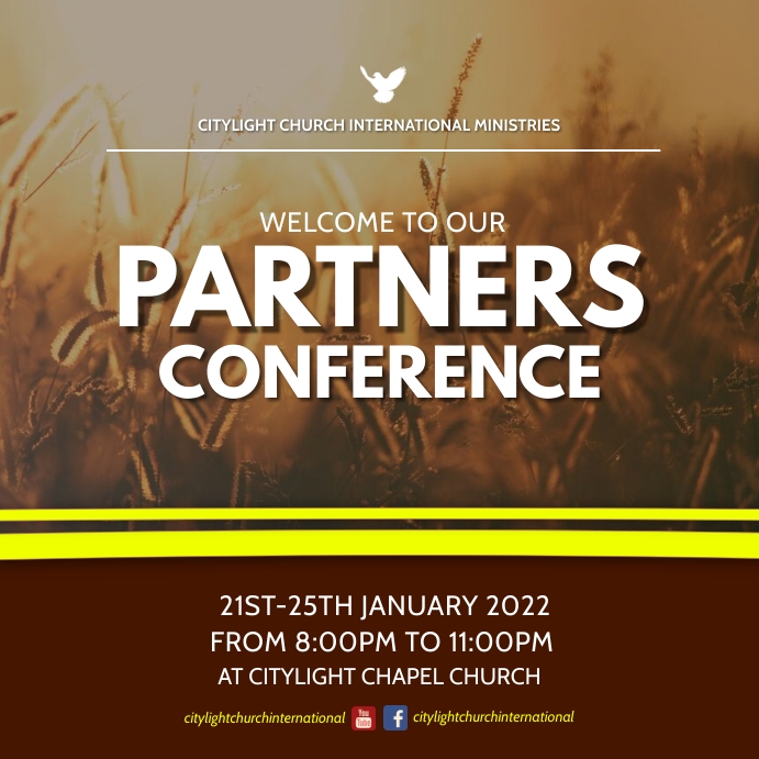 partners conference flyer template | PosterMyWall