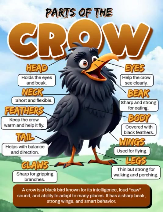 White Crow Anatomy Flyers Template | PosterMyWall