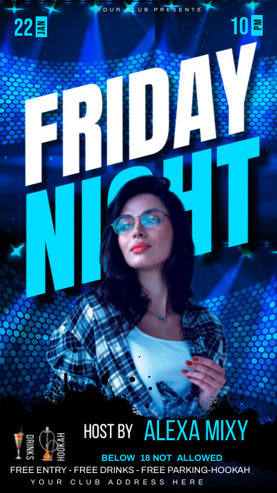 party,event,party night,music party,dj Instagram Story template