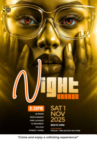 Party,night party, music, movie, Saturday bash Poster template
