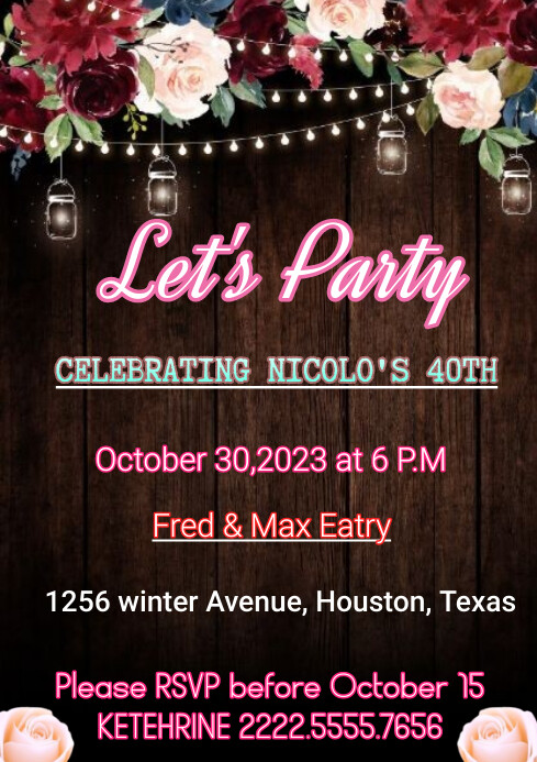 Party Template PosterMyWall
