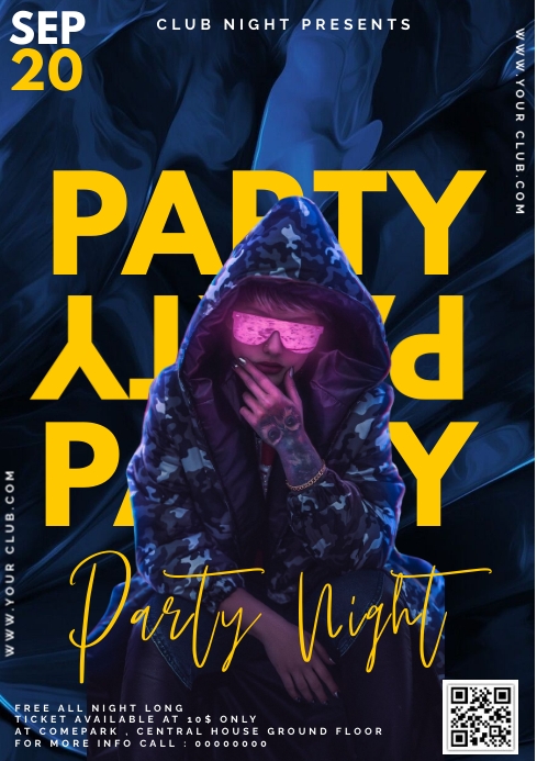 Copy of PARTY A4 AD.E | PosterMyWall