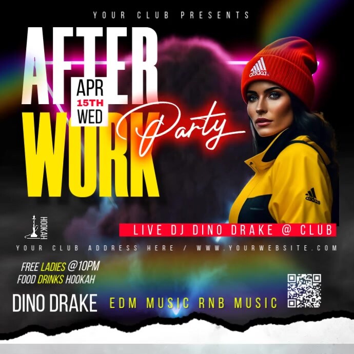 party ad Post Instagram template