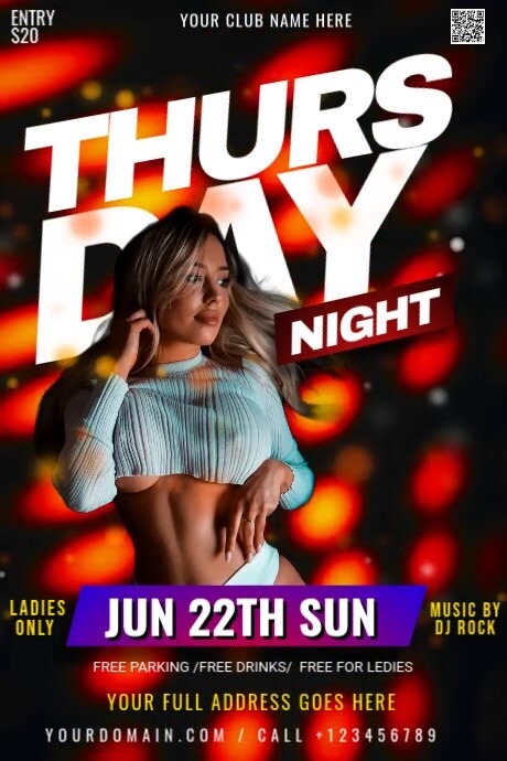 party ad template, Cartaz