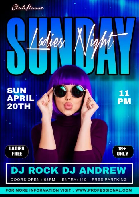 party ad template, A4