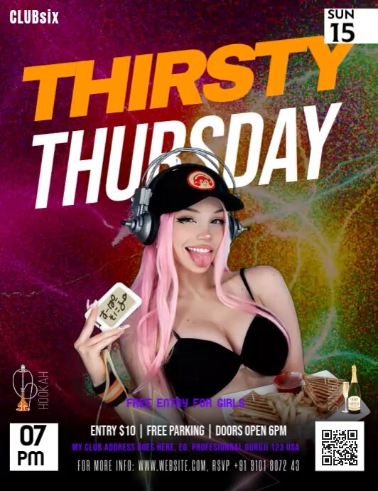 party ad template Volantino (US Letter)