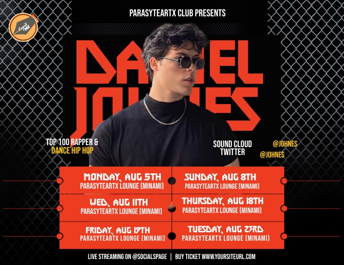 Party Ads Flyer (US Letter) template