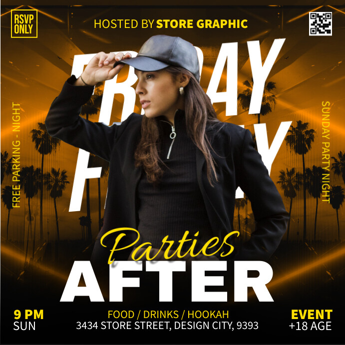 Party Ads Wpis na Instagrama template