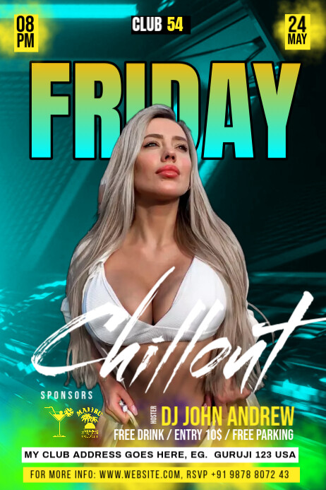 party animated poster Template | PosterMyWall