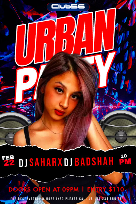 Animated Poster Example party animated poster Template | PosterMyWall