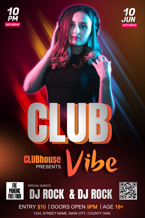 Animated Poster Example party animated poster Template | PosterMyWall