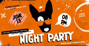 PARTY BANNER Изображение, которым поделились на Facebook template