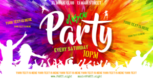 PARTY BANNER Изображение, которым поделились на Facebook template