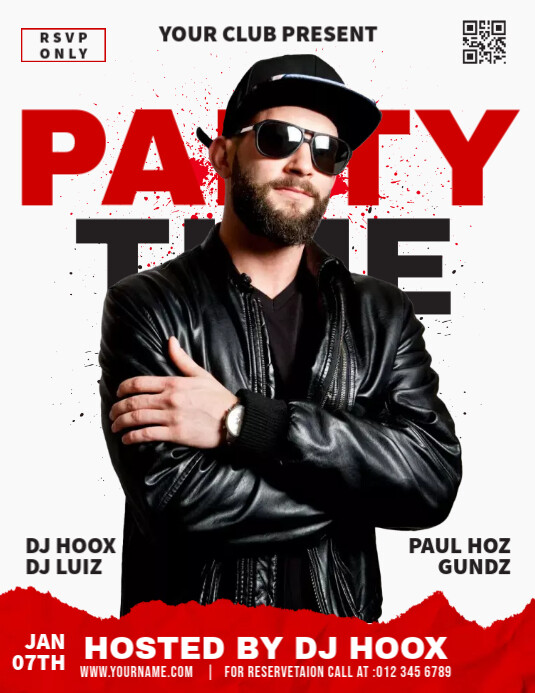 Party Club Ads Pamflet (VSA Brief) template