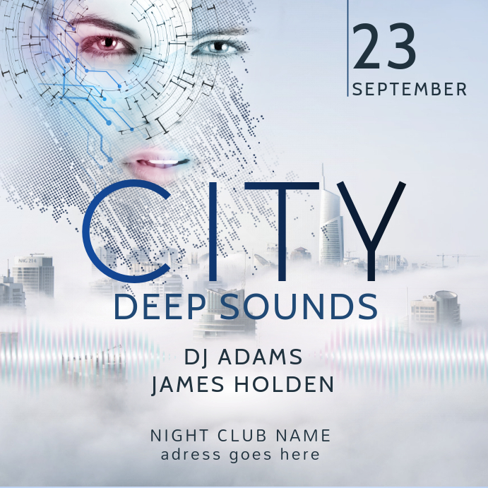 party concert instagram template postermywall club flyer instagram