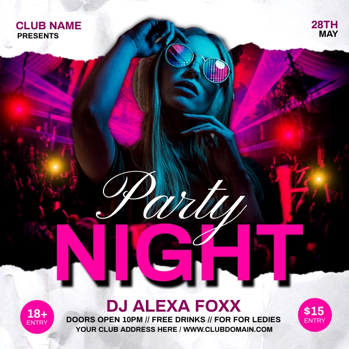 PARTY Instagram na Post template