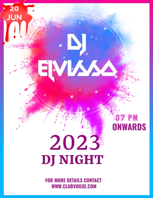 Party Flyer (US Letter) template