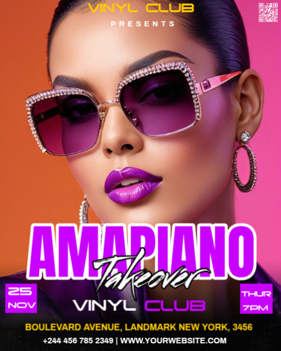 party Instagram Portrait template