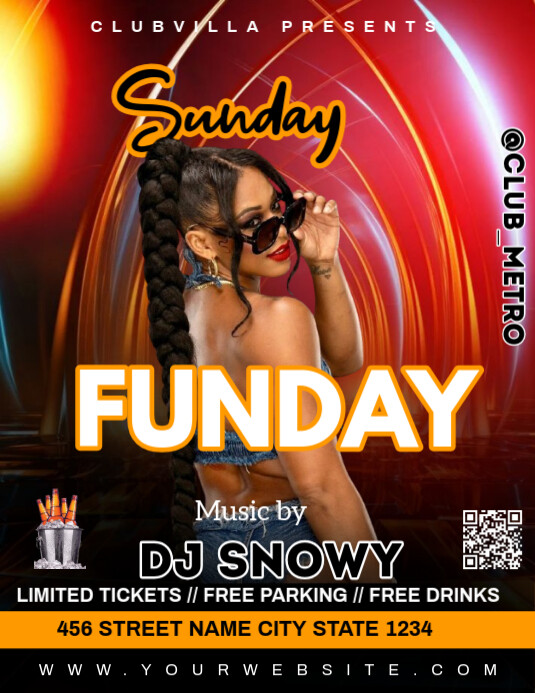 Party Flyer (US Letter) template