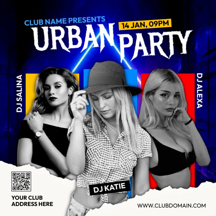 PARTY Publicação no Instagram template