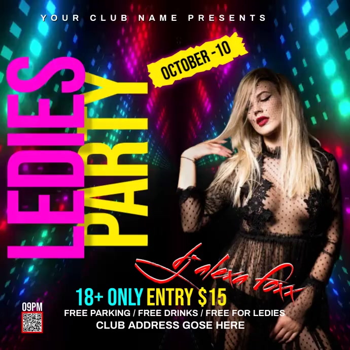 PARTY โพสต์บน Instagram template