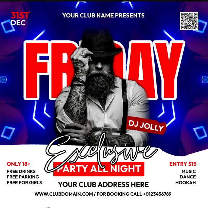 PARTY Instagram Plasing template