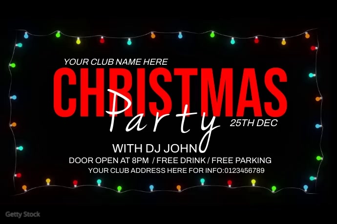 Party Poster template