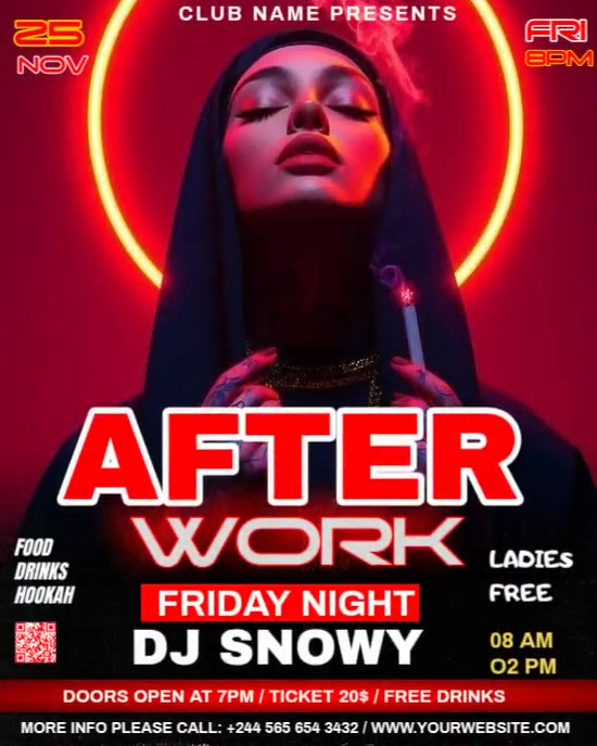 Party Instagram Portrait template