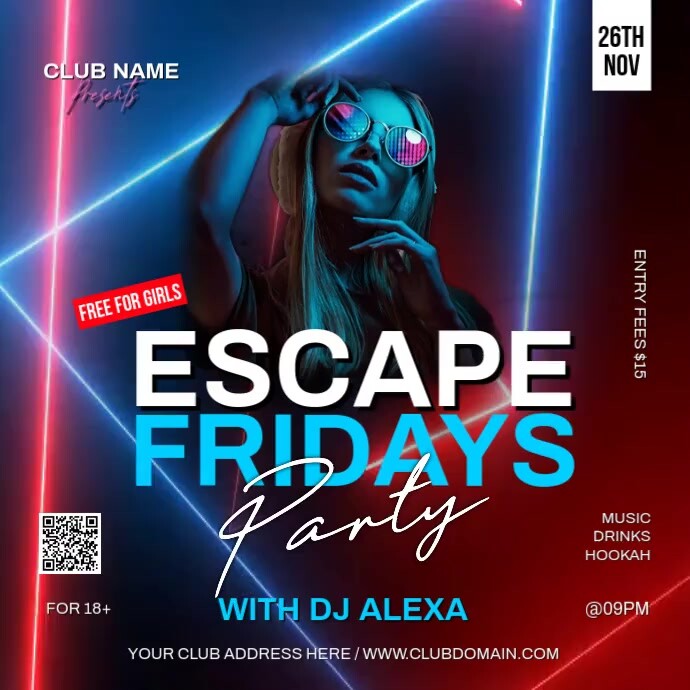PARTY Сообщение Instagram template